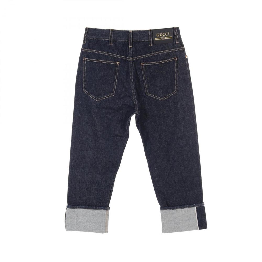 Gucci Bottoms Denim Pants Clothing Navy Blue